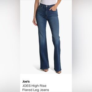 Joe's Jeans High Rise Flare Dark Blue Denim 28 x 29